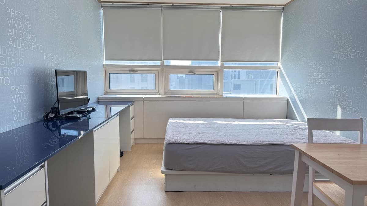 Fully Furnished, South Facing, Good Lighting. 2 Minutes Walk from Ewha station.