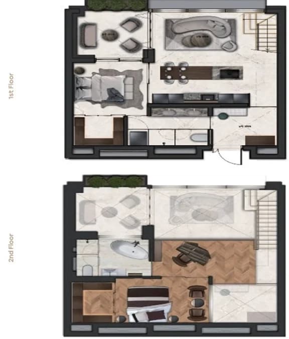 Rent 10 Million Won, Brand New, High-End, Duplex (2 Floors). photo 2